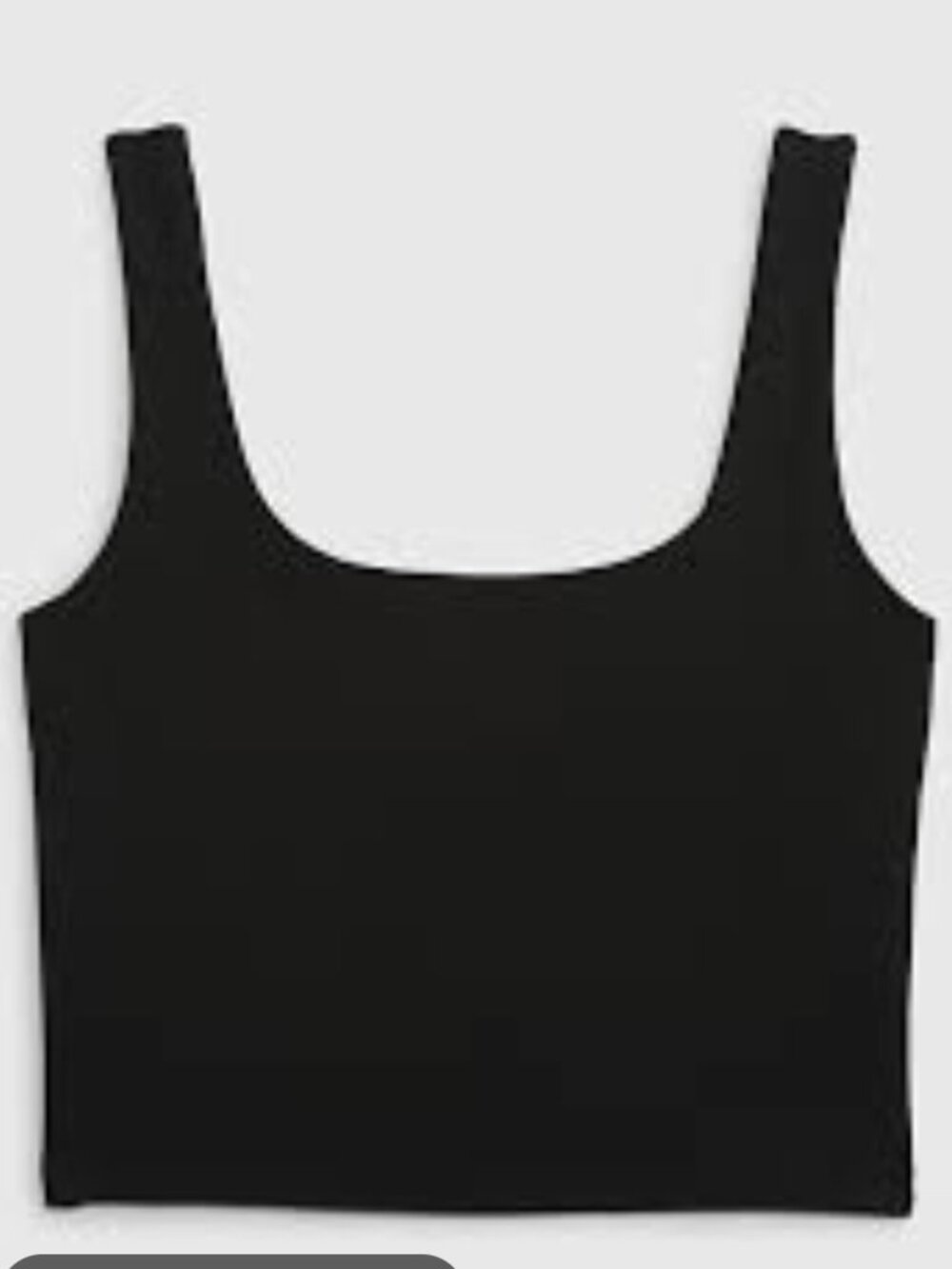 GAP Sleeveless Crop Tank Top Black XS